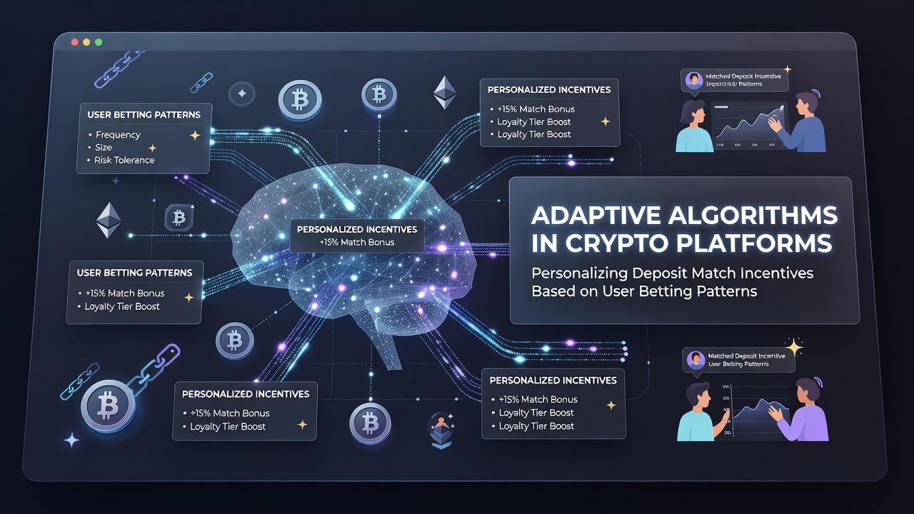Darstellung adaptiver Algorithmen die Wettmuster analysieren und personalisierte Boni auf Krypto-Plattformen generieren