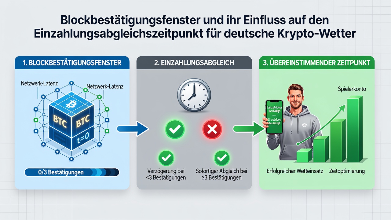 Darstellung von Einzahlungsprozessen und Bestätigungsfenstern auf Krypto-Sportsbooks