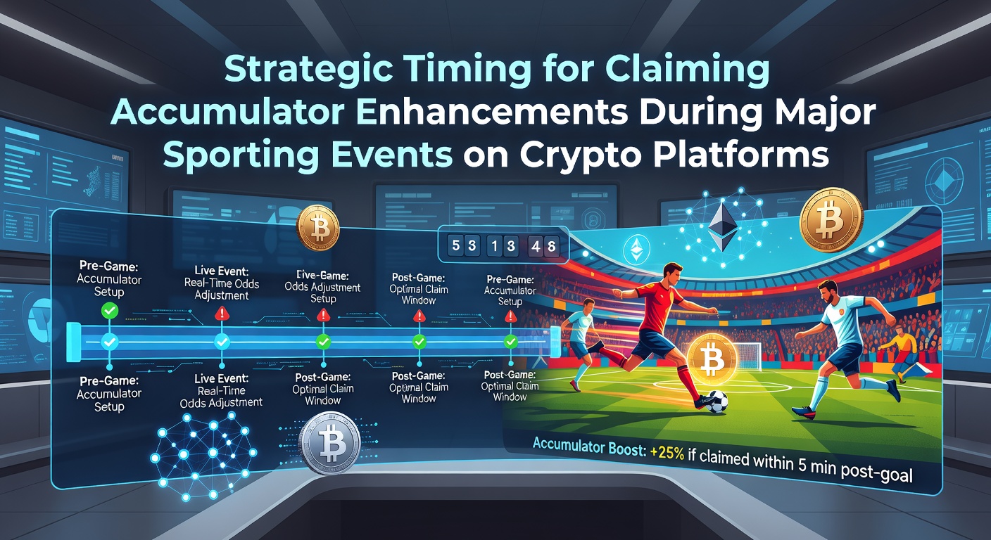 Strategische Übersicht zu Timing-Optionen für Akkumulator-Boosts auf Krypto-Wettplattformen während Großereignissen